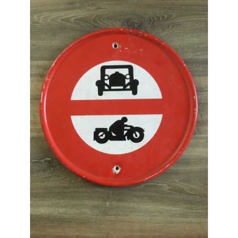 Vintage verkeersbord